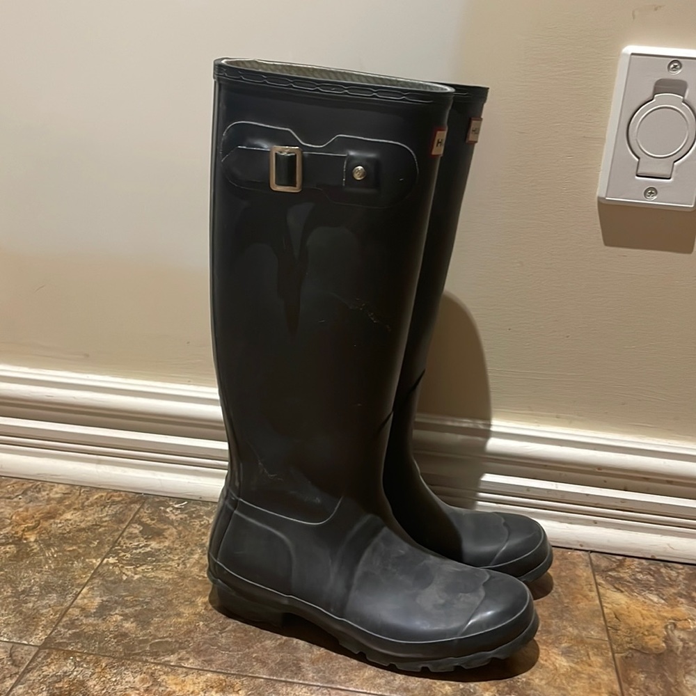 Navy tall rainboots original